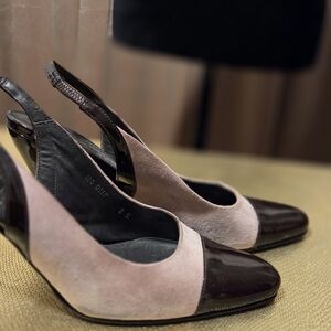 Couture Donald J. Pliner Women's Mauve and Aubergine Heels Size 8N